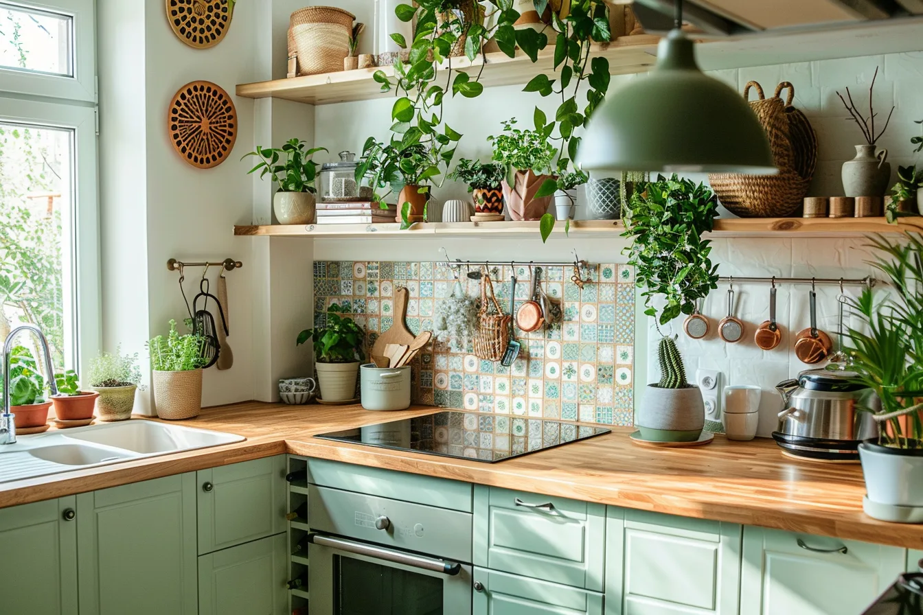 Küchenpflanzen für den Boho-Stil