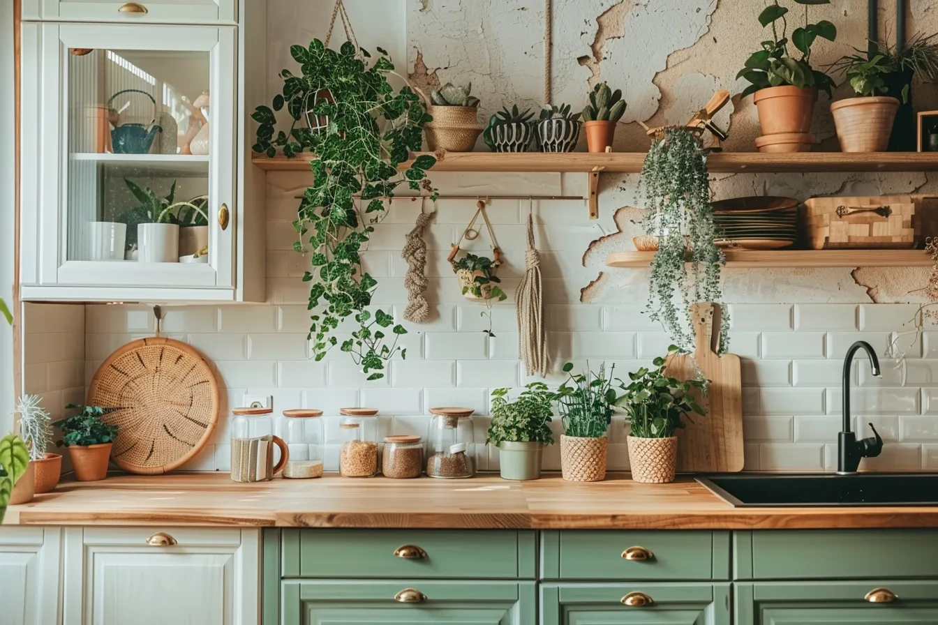 Küchenpflanzen für den Boho-Stil