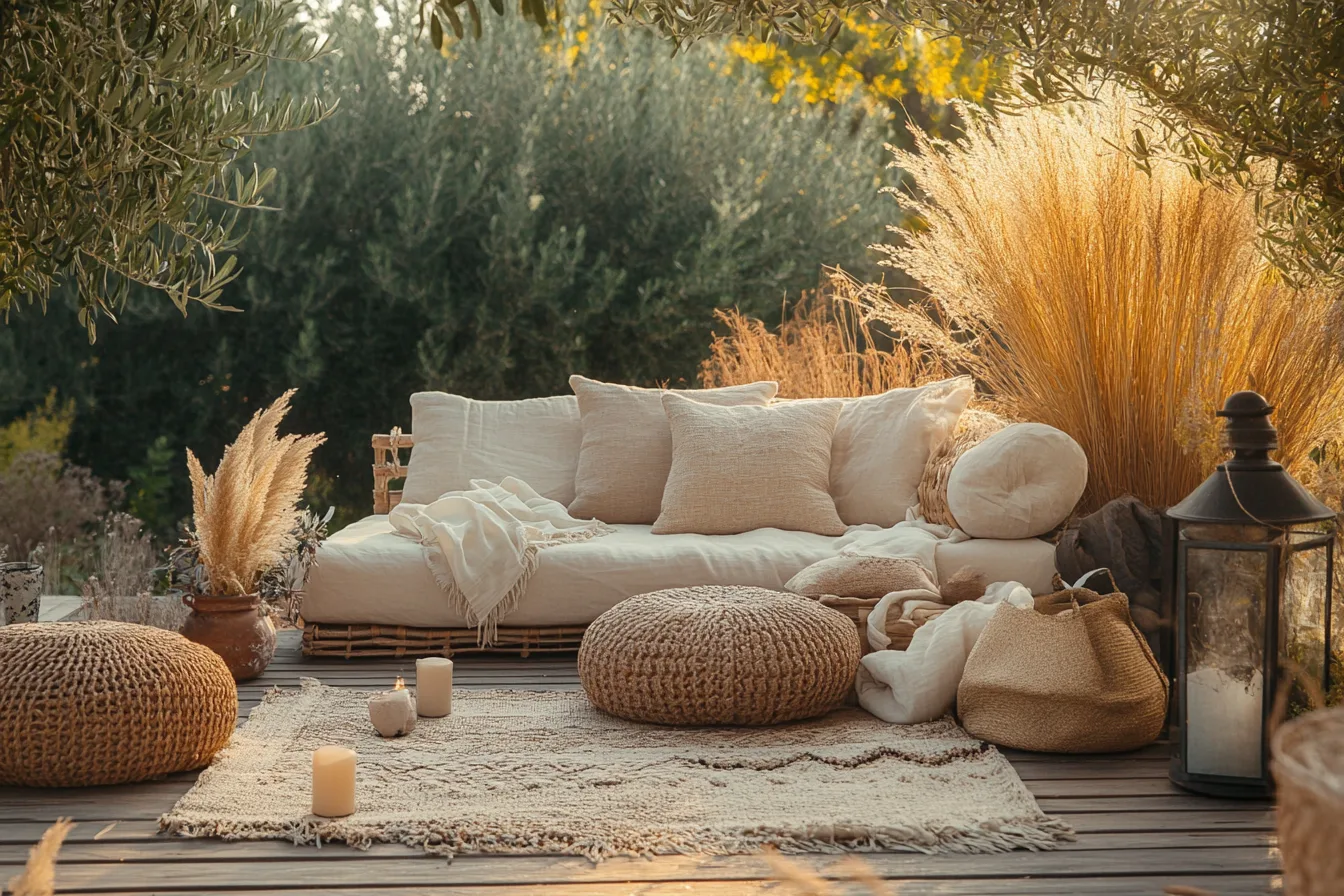 So nutzt du Naturfasern im Boho Stil