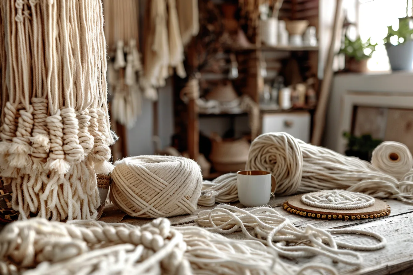 So nutzt du Naturfasern im Boho Stil