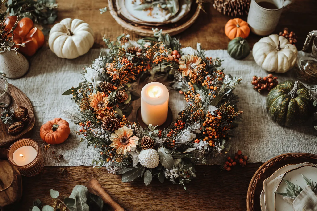 Boho Thanksgiving Dekoration