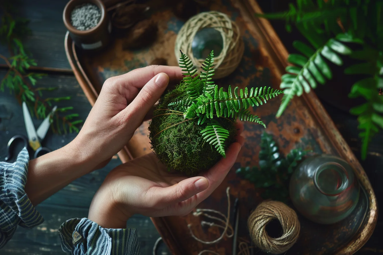 Kokedama selber machen