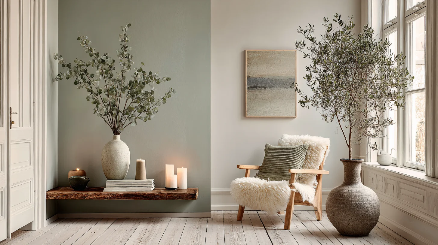 Vergleich Japandi Boho und Scandi Boho Einrichtungsstile nebeneinander