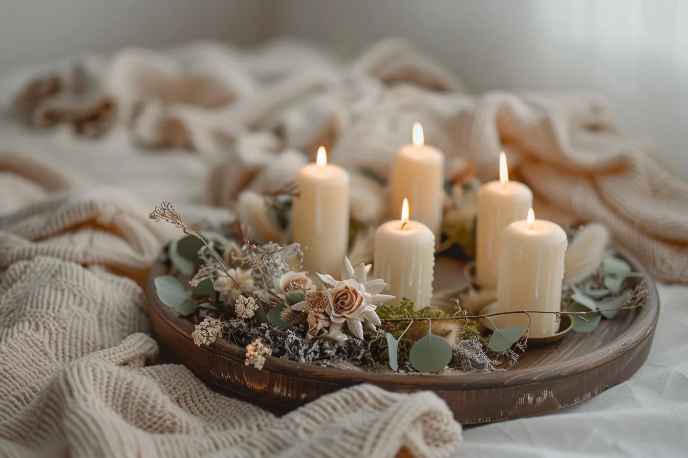 Weihnachtsdekoration Adventskranz